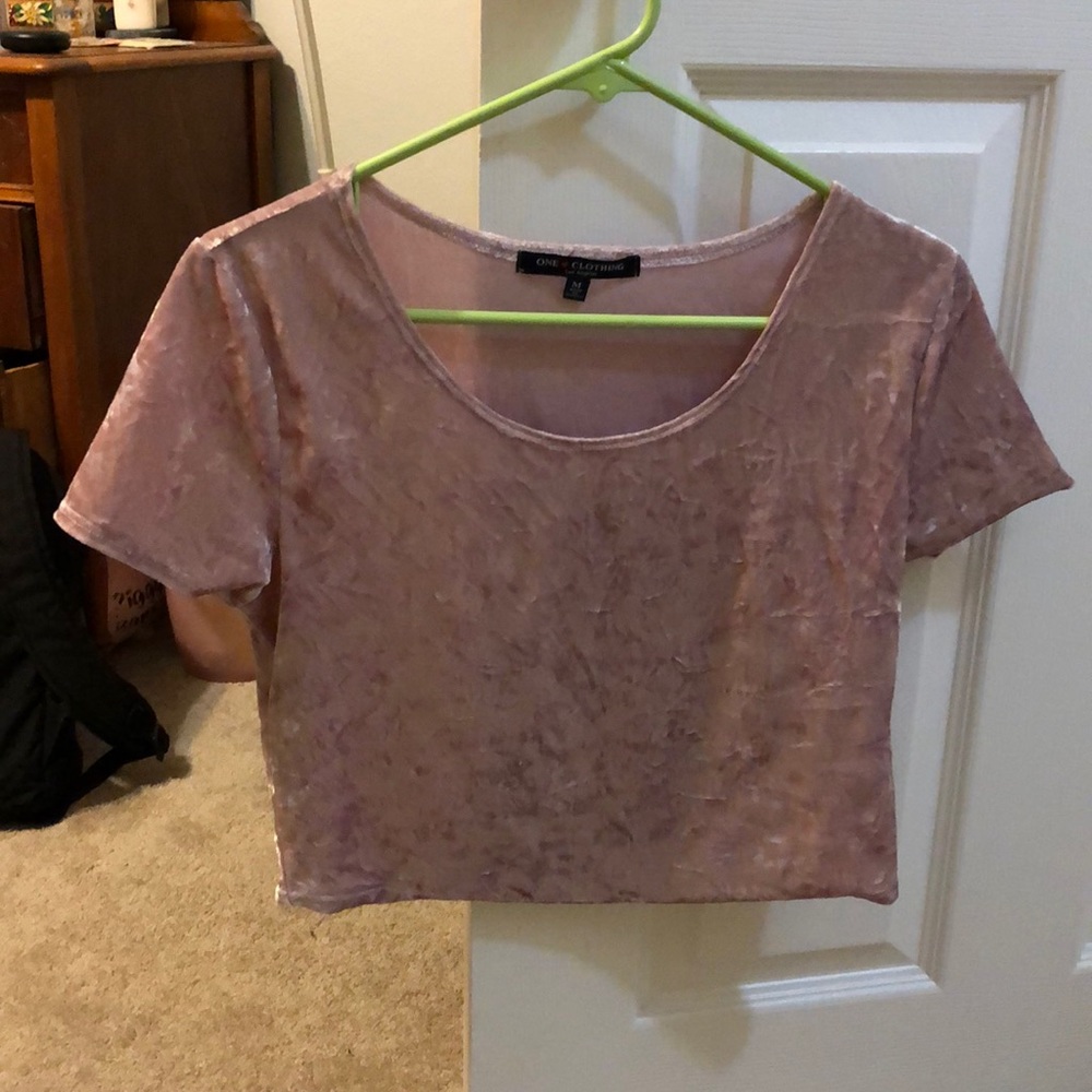 Light pink crop top